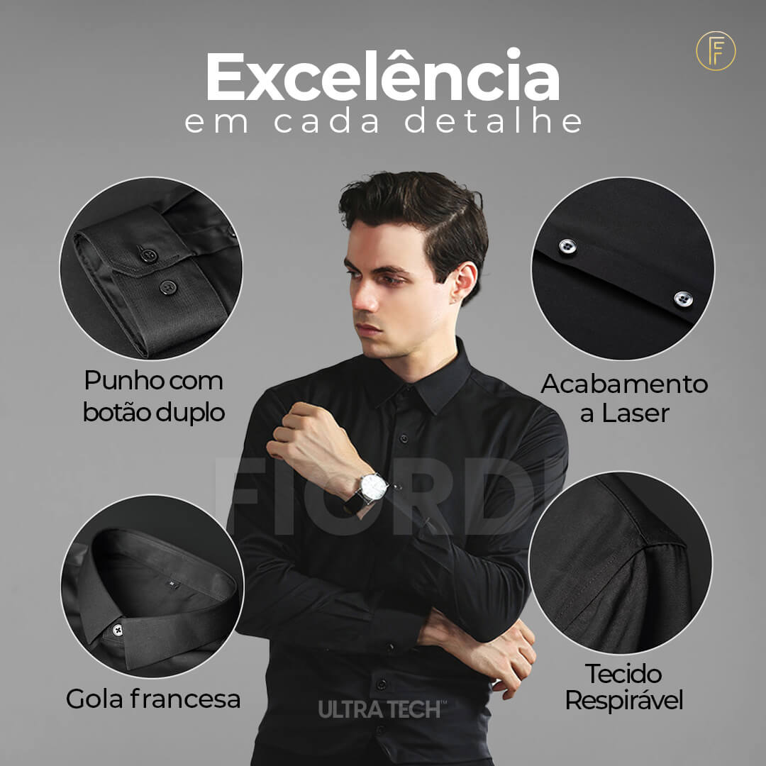 Camisa Social - Ultra Tech™    (COMPRE 1 & LEVE 2)