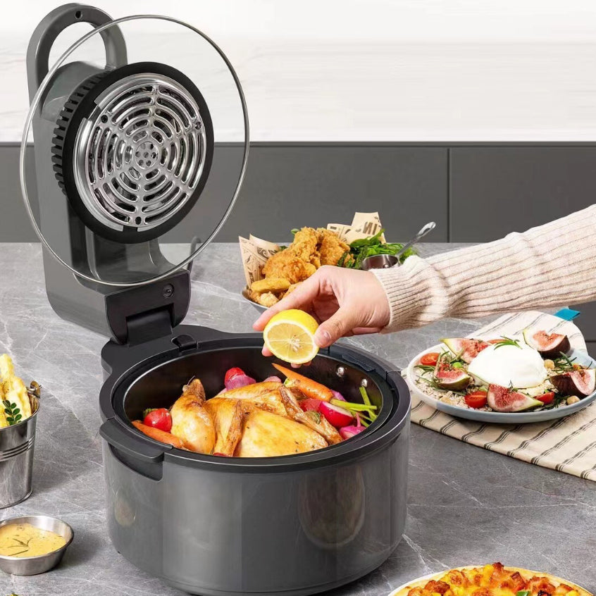 Air Fryer Fritadeira Elétrica 10L 110V/220V Com Grelha E Cesto Removível Digital Sem Óleo